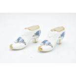A pair of Royal Albert shoes in the Moonlight Rose design (2). In good condition.