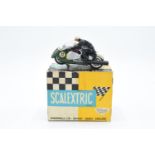 Boxed Scalextric Hurricane B2 motorbike and sidecar. Untested but displays well. There is a small