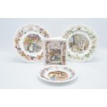 Royal Doulton Brambley Hedge including Autumn savings bank, small Winter plate, Autumn and the