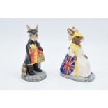 Royal Doulton Bunnykins figures to include Night Watchman DB259 219/2500 and Brittania DB219 317/