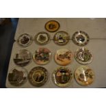 A collection of plates to include Doulton series ware, professions, Churchill plates etc (13).