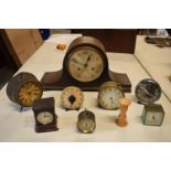 A collection of clocks and timers to include Smiths, BUCC, mantle clocks etc. All assumed spares/
