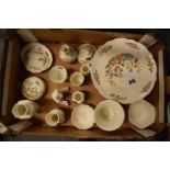 A collection of Aynsley Cottage Garden items to include a cake stand, trinkets, vases etc. Generally