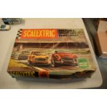 Boxed Scalextric set 45 1960s with paperwork. Untested.