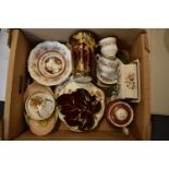 A mixed collection of items to include a Royal Albert Old Country Roses pin dish, Royal Albert