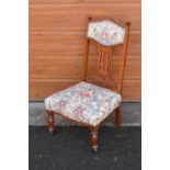 Edwardian upholstered nursing chair