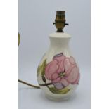 Moorcroft Pink Magnolia lamp base. In good condition with no obvious damage or restoration. Height
