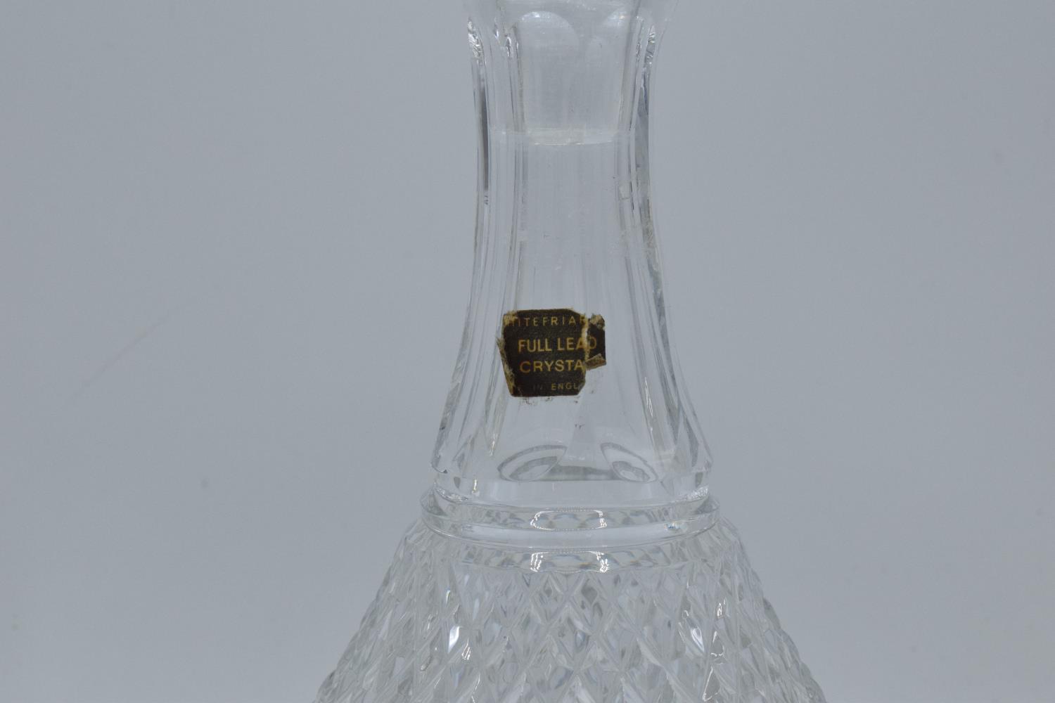 A collection of glass decanters to include a Whitefriars full lead crystal ships style example ( - Image 4 of 5