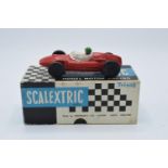 Boxed Scalextric Cooper racing car in red. Untested.