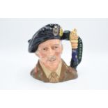 Large Royal Doulton character jug Field Marshall Montgomery D6908. 910/2500. In good condition