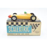 Boxed Scalextric Porsche C73 in yellow. Untested.