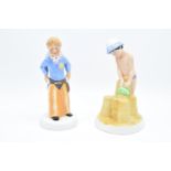 Royal Doulton Childhood Days figures Just One More HN2980 and Stick 'em Up HN2981 (2). In good