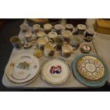 A collection of Coronation mugs, plates and odds dating from Queen Victoria to the present day