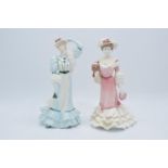 Coalport limited edition figures to include Georgina and Beatrice at the Garden Party (2). In good