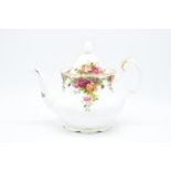 Large Royal Albert tea pot in the Old Country Roses pattern. In good condition with no obvious