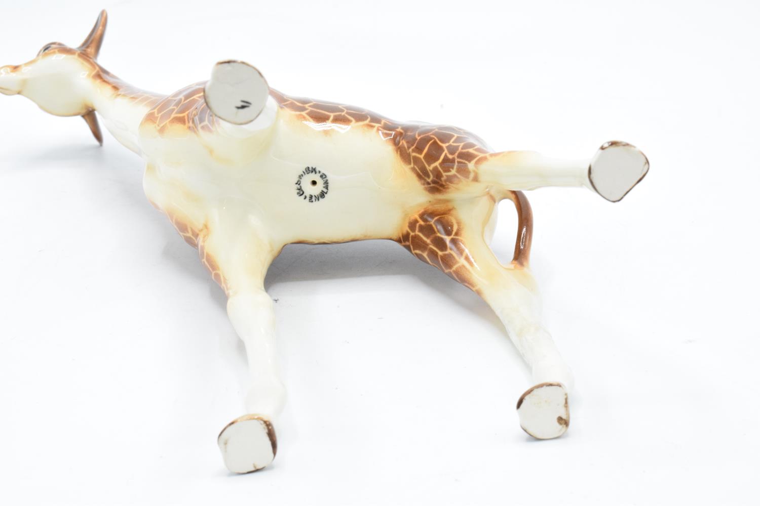 Beswick large giraffe 1631. In good condition with no obvious damage or restoration apart from one - Bild 2 aus 5