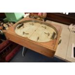Mid 20th century table top fairground ice hockey/ football game in working order. In working order