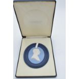 Wedgwood tri-colour oval cameo plaque of HRH Prince Philip- the Duke of Edinburgh. Number 410 of