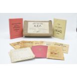 An interesting grouping of WWII memorabilia & ephemera: Comprises ARP first aid kit with various