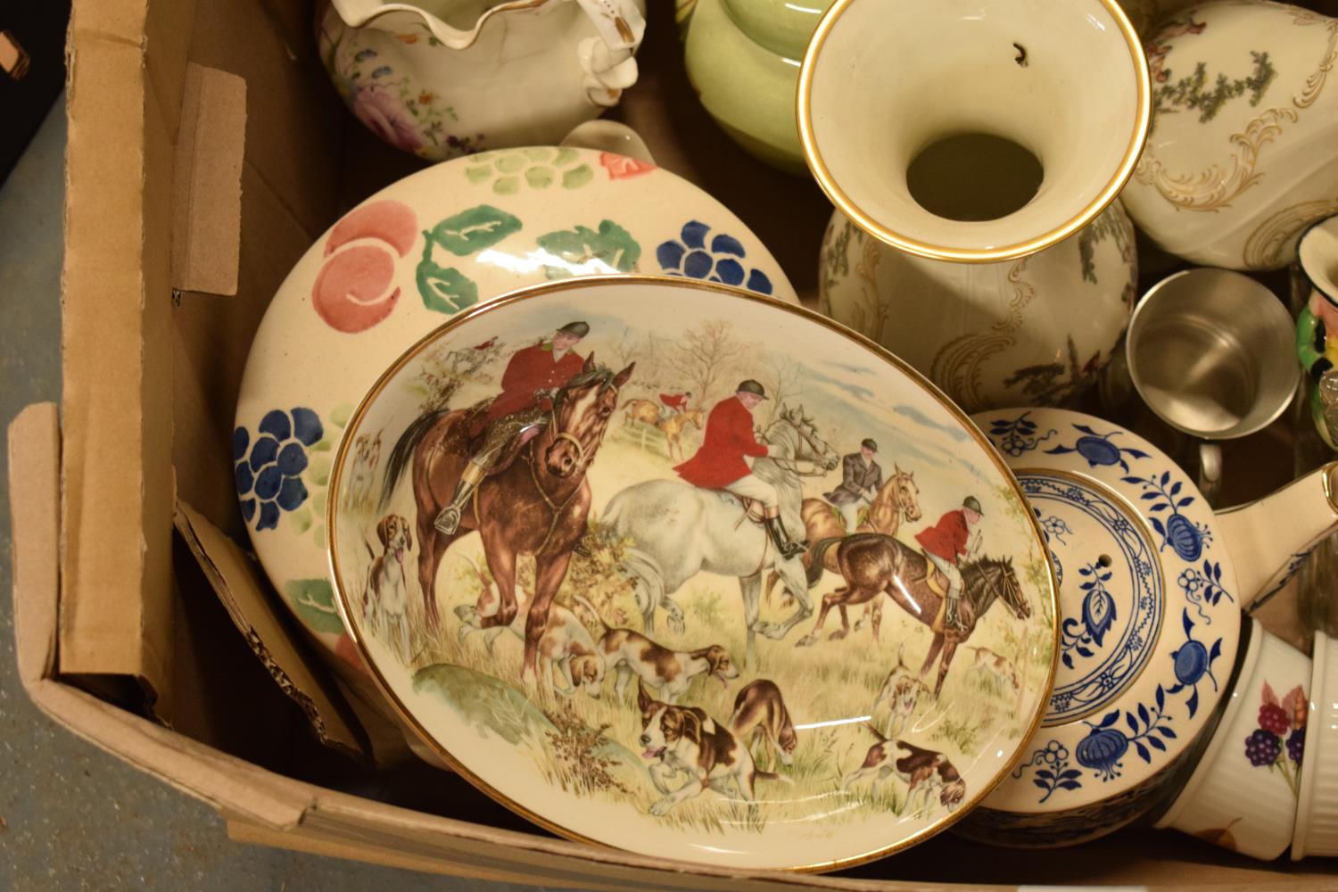 A mixed collection of items to include Royal Worcester, Carlton Ware, a glass dressing table set - Image 2 of 4