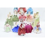 A collection of lady figures to include Royal Doulton, Coalport and other makes too however most