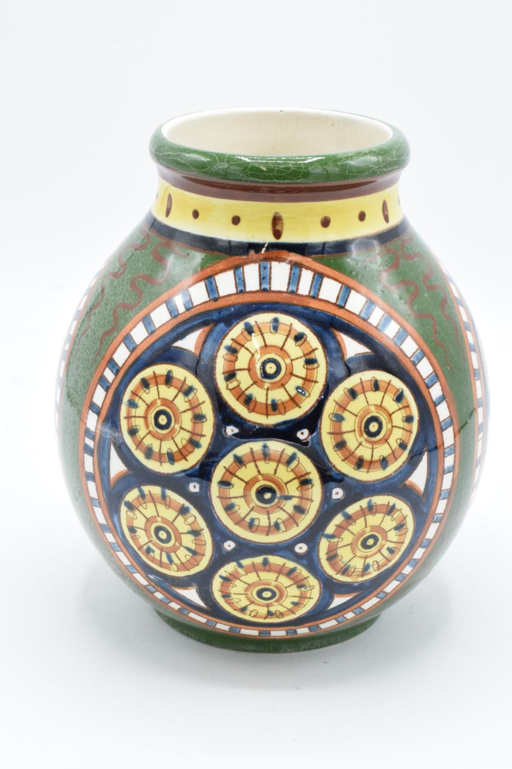 Villeroy and Boch Mettlach Faenza vase with abstract design. In good condition with age related - Image 2 of 5