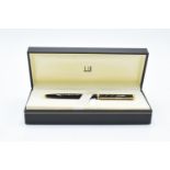 Alfred Dunhill ball point pen in the original presentation box. The pen has been used and