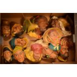 A collection of Bossons wall plaques to include Mr Bumble, Coolie, Old Salt etc (10). The