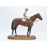 Beswick Connoisseur model Nijinsky with Lester Piggot up 2352. In good condition with no obvious