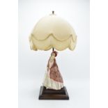 Royal Doulton figural table lamp consisting of Paisley Shawl HN1932. The figure appears to be in