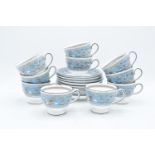 A collection of Wedgwood Florentine to consist of 10 cups and saucers (20 pieces). In good condition
