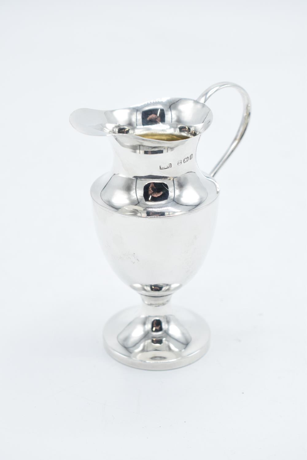 Small Silver jug Birmingham 1905, 38.2 grams. 9.5cm tall. In good condition - Bild 6 aus 7