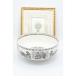 A Wedgwood 'The Liberty Bowl' together with a framed print of Wedgwood Urn 'The Wedgwood Archive' (