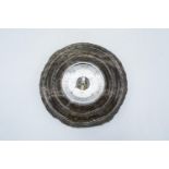 Circular wall barometer made from Cornish serpentine stone (untested). In good condition. 24cm