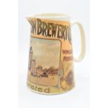 'The Hook Norton Brewery Co' late 20th century transfer print pub jug. In good condition with no