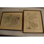 Antique map prints of by Antonio Zatta: Provincia de Surrey and Provincia de Kent (2). Li Regmi D'