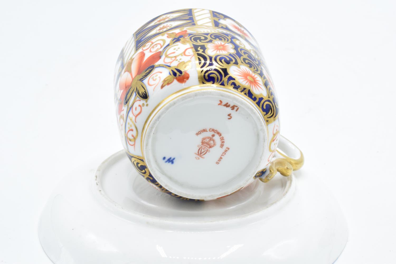 Royal Crown Derby early 20th century Imari cups and saucers (2 duos) All first quality. Both sets - Image 10 of 10