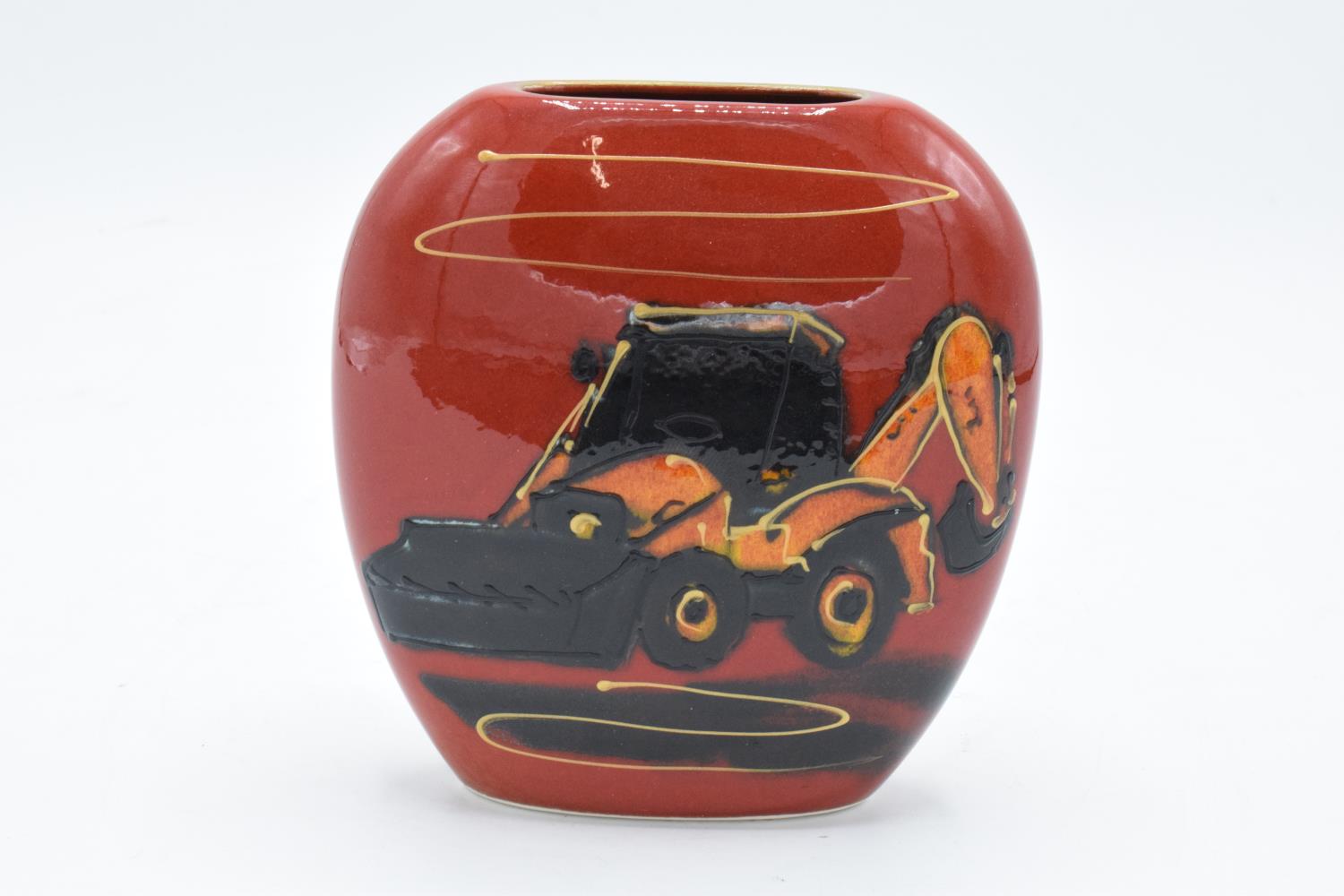 Anita Harris Art Pottery limited edition vase of a Digger: produced in an exclusive edition of 25