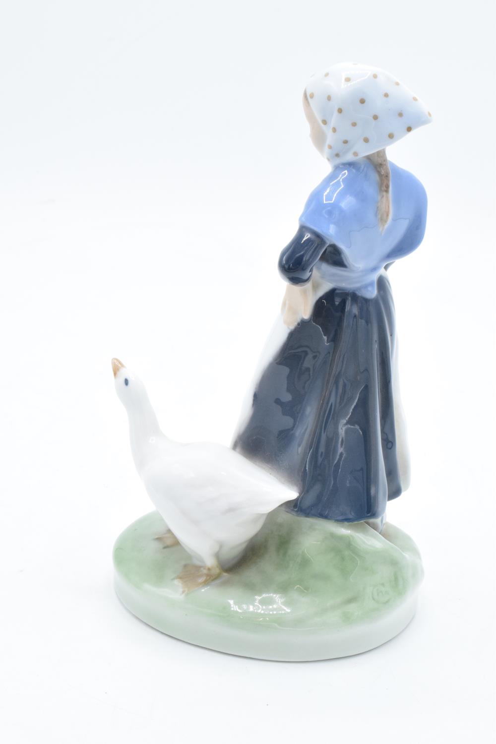 Royal Copenhagen figure Goose Girl 528. In good condition with no obvious damage or restoration. - Image 2 of 3