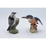 Beswick Lesser Spotted Woodpecker 2420 and a Kingfisher 2371 (2). In good condition with no