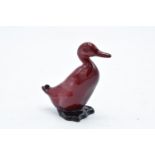 Royal Doulton flambé duck. In good condition with no obvious damage or restoration. 6.5cm tall.