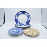 A collection of 19th and 20th century pottery to include Copeland 16cm diameter plates in Spode's