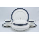 A collection of Royal Doulton tea and dinner ware in the Sherbrooke design H.5009 to include 6 x
