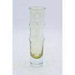 Aseda Swedish glass 7.5" Bamboo Vase by Bo Borgstrom. 19.5cm tall. In good condition with no obvious