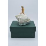 Boxed Minton figure 'L'enfant A La Lyre' from the Les Enfants de la Mer series. Number 9/500. In