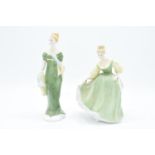 Royal Doulton lady figures Fair Lady HN2193 and Lorna HN2311 (2). In good condition with no