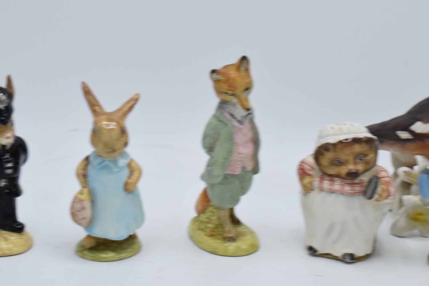 A mixed collection of pottery to include Beswick Beatrix Pottery figures Mrs Flopsy Bunny, Mrs - Image 2 of 3