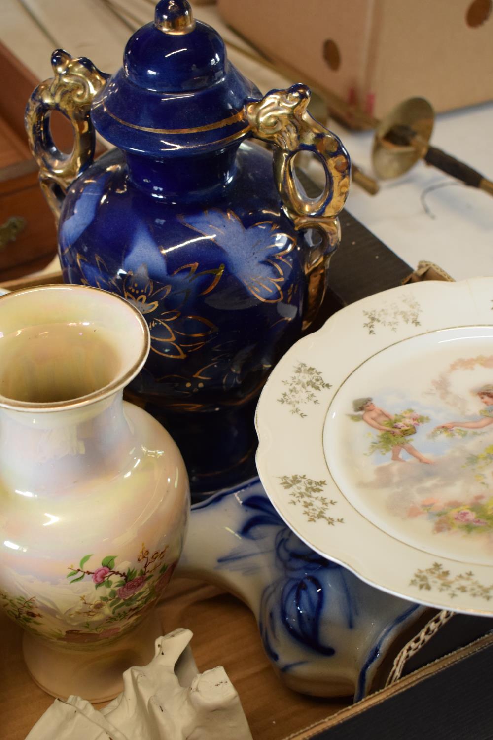 A mixed collection of 19th and 20th century pottery to include an Alice Austria plate, Sadler, - Image 5 of 5