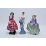 A collection of Royal Doulton figures to include Sweet Anne HN1318, Priscilla HN1340 and Harmony
