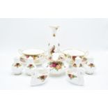 A collection of Royal Albert Old Country Roses items to include 2 x twin-handled soup bowls and